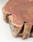 Tavolino da salotto Tavine in legno massiccio di acacia sbiancato con rotelle Ø 85 cm
