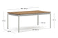 Tavolo allungabile da esterno Canyelles in legno composito e alluminio grigio chiaro 180 (240) x 100 cm