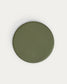 Tavolo rotondo da esterno Esilda con piano in cemento verde Ø 70 cm e piede in acciaio verde Ø 42 x 45 cm