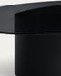Tavolino da salotto Olir in vetro temperato e acciaio nero 140 x 80 cm