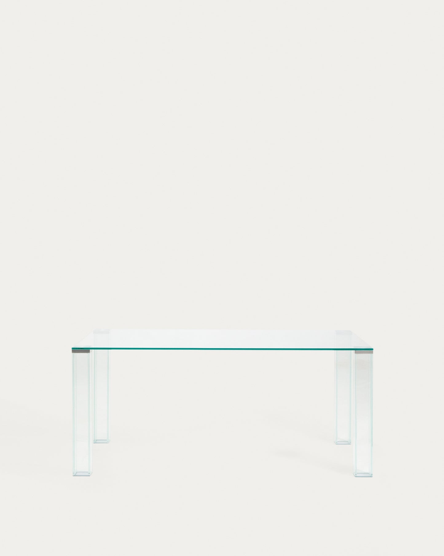 Tavolo Adularia in vetro temperato trasparente 160 x 90 cm