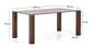 Tavolo Adularia in vetro temperato marrone 160 x 90 cm