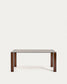 Tavolo Adularia in vetro temperato marrone 160 x 90 cm