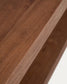 Tavolino da salotto Norani in legno massiccio e impiallacciatura di acacia 150 x 70 cm