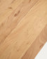 Tavolo Uxue in legno massiccio di acacia e gambe in acciaio nero 200 x 90 cm