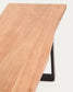 Panca Uxue in legno massiccio di acacia e gambe in acciaio nero 180 x 45 cm