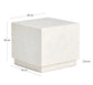 Tavolino da appoggio Sorein in marmo bianco 40 x 40 cm