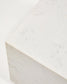 Tavolino da appoggio Sorein in marmo bianco 40 x 40 cm