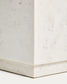 Tavolino da appoggio Sorein in marmo bianco 40 x 40 cm