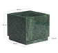 Tavolino da appoggio Sorein in marmo verde 40 x 40 cm