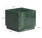 Tavolino da appoggio Sorein in marmo verde 40 x 40 cm