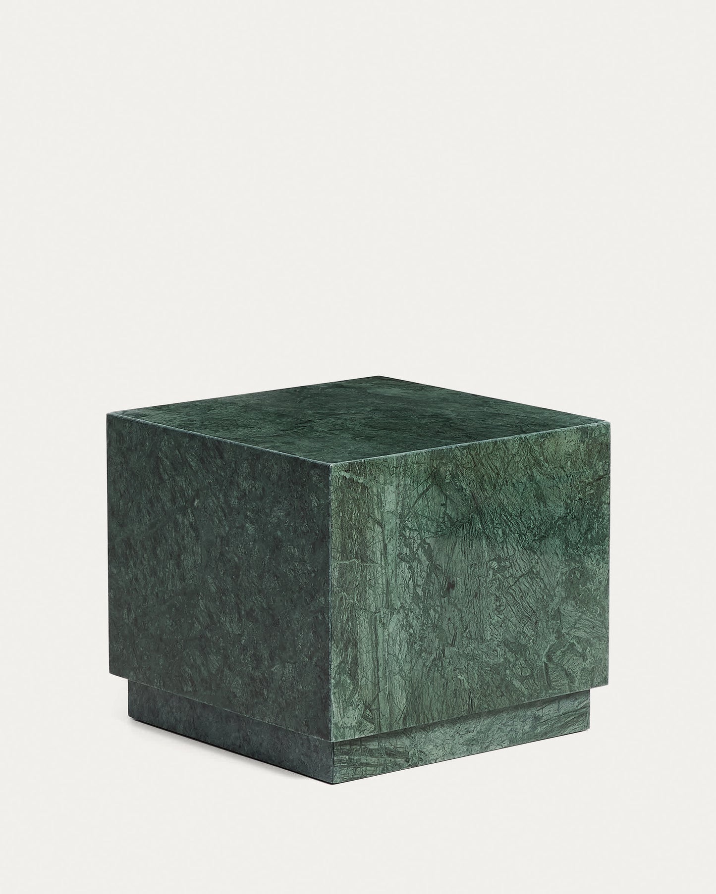 Tavolino da appoggio Sorein in marmo verde 40 x 40 cm