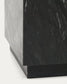 Tavolino da appoggio Sorein in marmo nero 40 x 40 cm