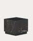 Tavolino da appoggio Sorein in marmo nero 40 x 40 cm