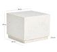 Tavolino da appoggio Sorein in marmo bianco 50 x 50 cm