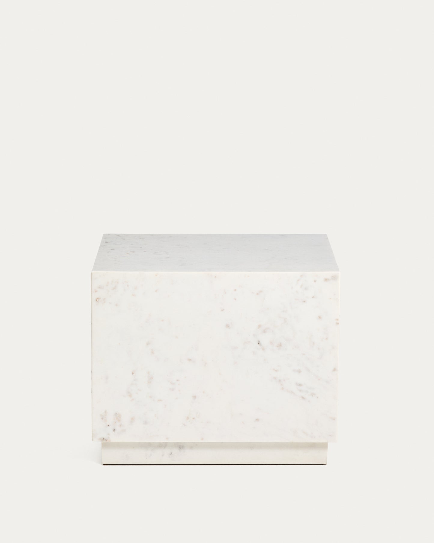 Tavolino da appoggio Sorein in marmo bianco 50 x 50 cm
