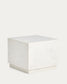 Tavolino da appoggio Sorein in marmo bianco 50 x 50 cm