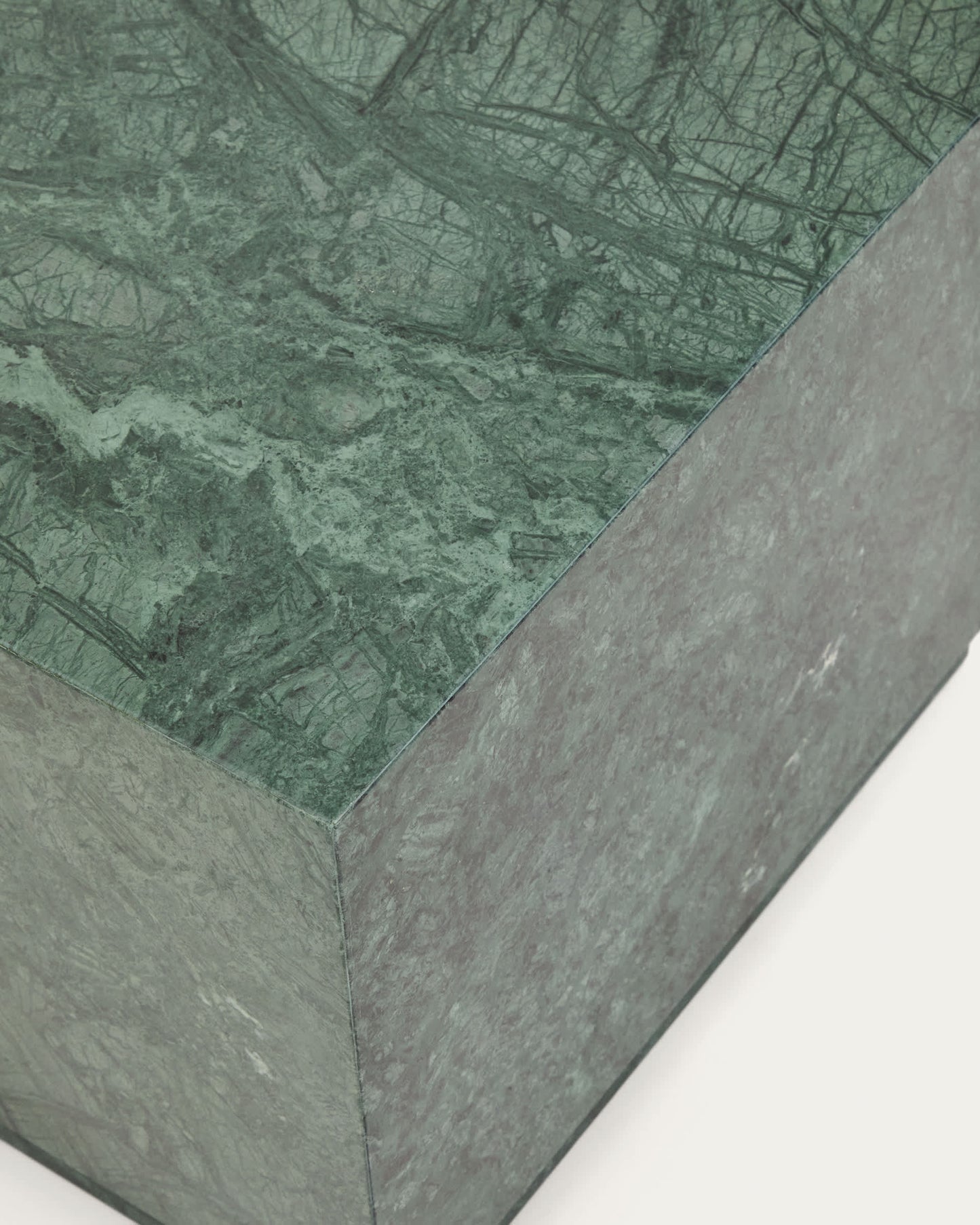 Tavolino da appoggio Sorein in marmo verde 50 x 50 cm