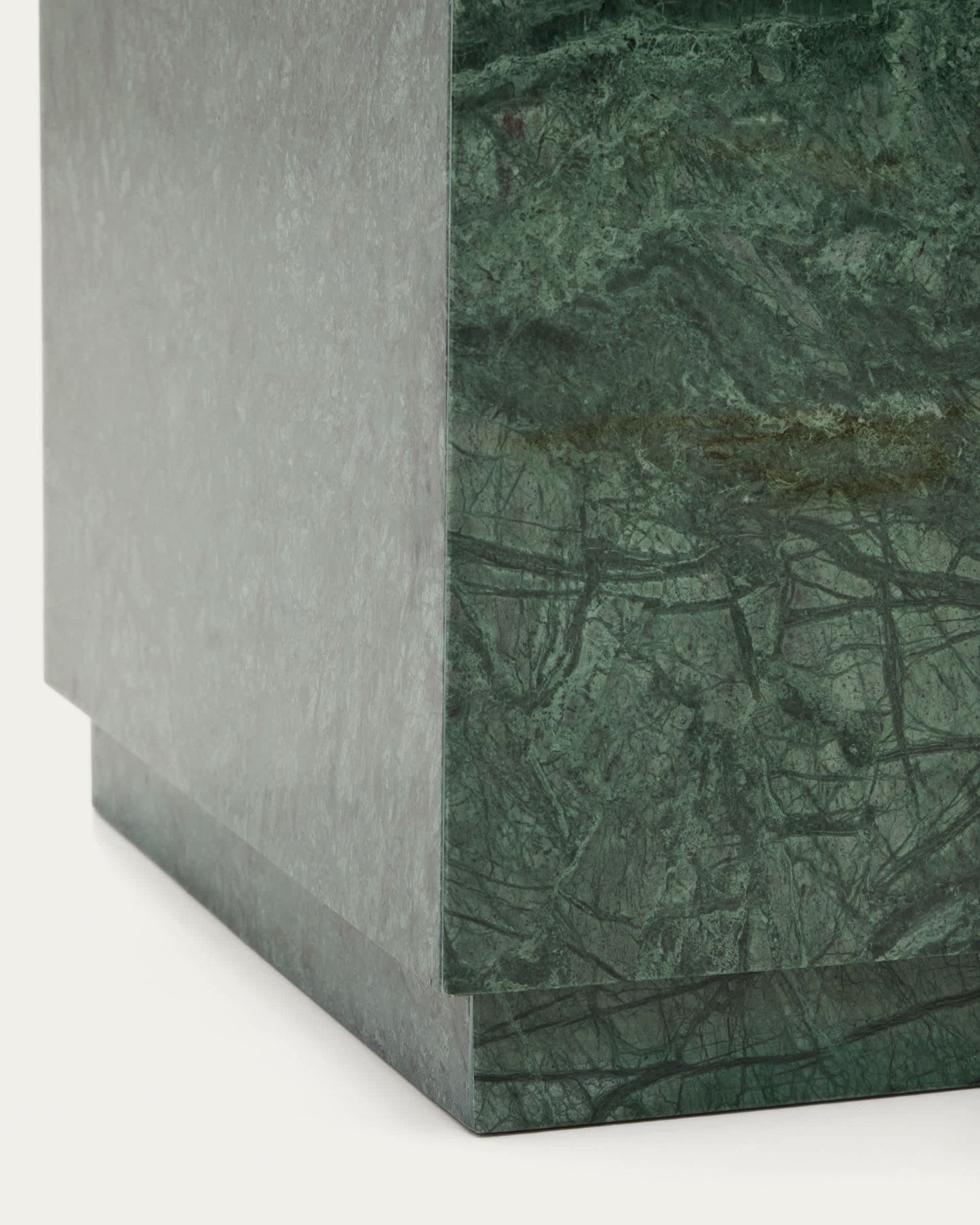 Tavolino da appoggio Sorein in marmo verde 50 x 50 cm