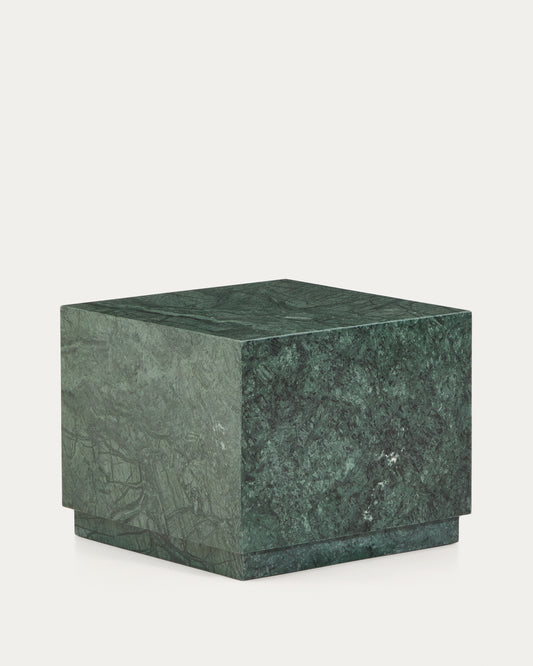 Tavolino da appoggio Sorein in marmo verde 50 x 50 cm