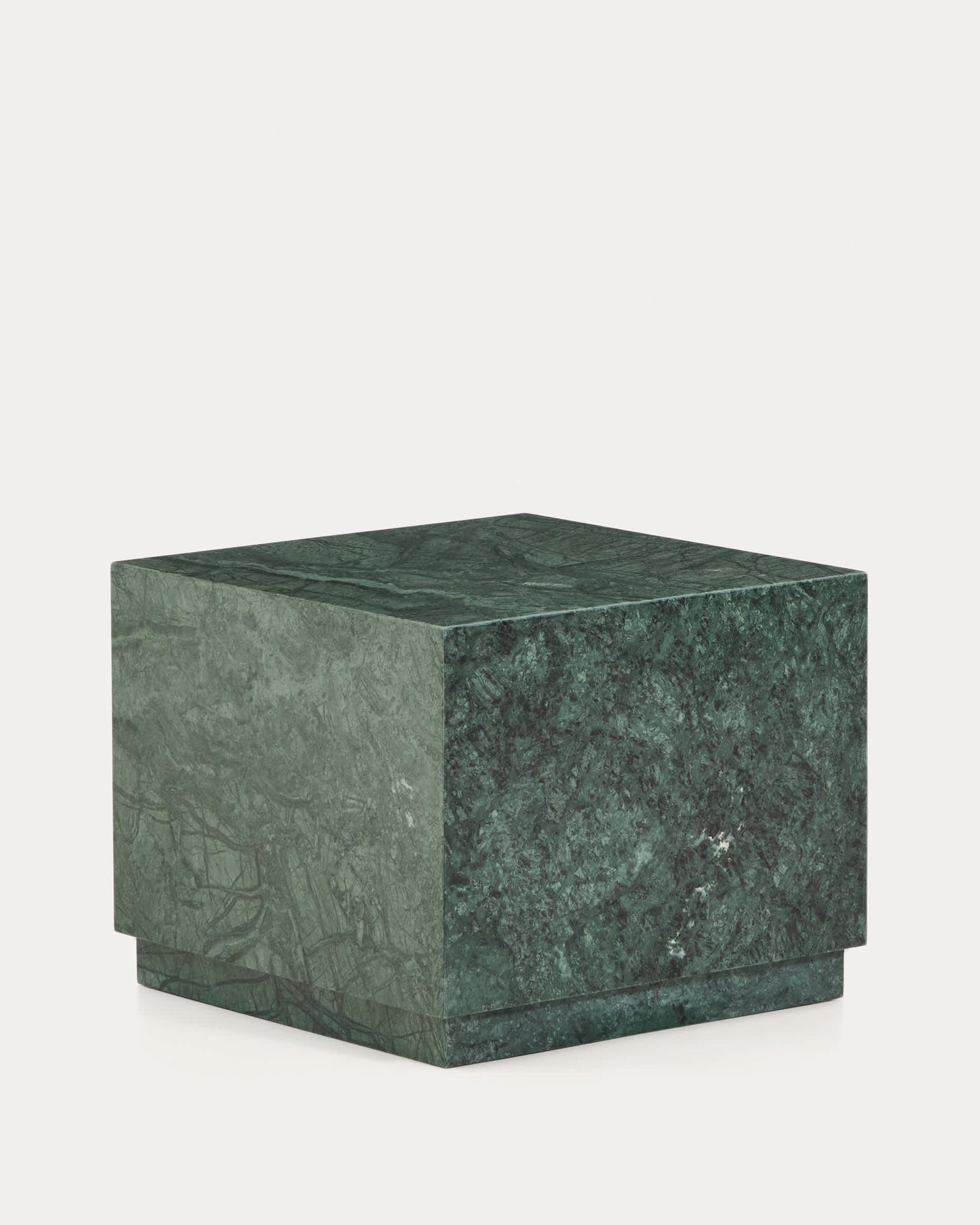 Tavolino da appoggio Sorein in marmo verde 50 x 50 cm