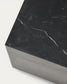 Tavolino da appoggio Sorein in marmo nero 50 x 50 cm