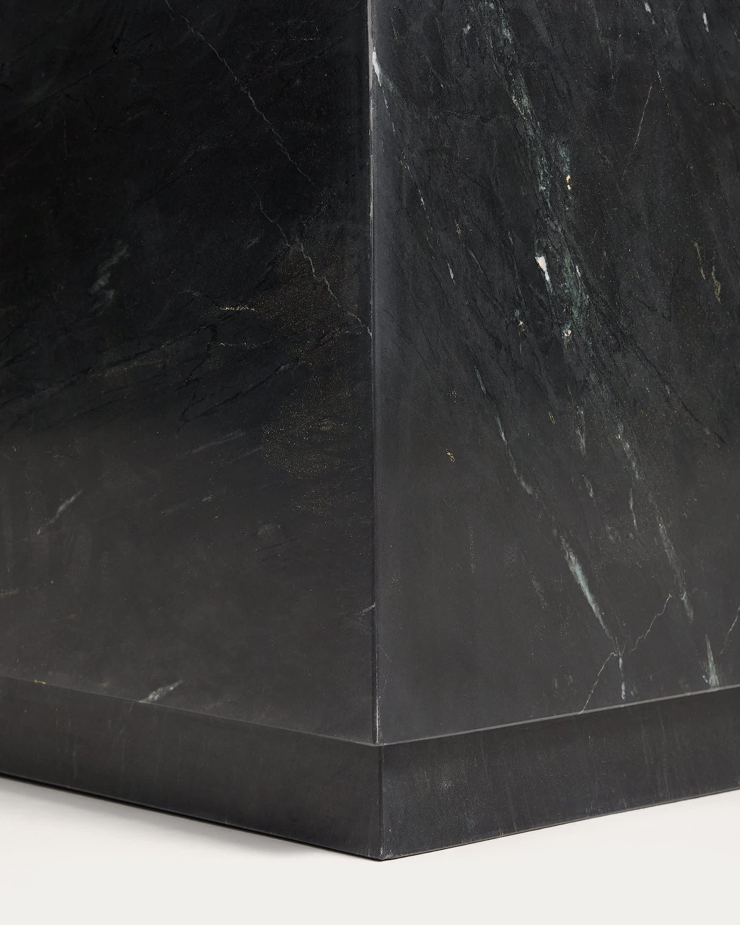 Tavolino da appoggio Sorein in marmo nero 50 x 50 cm