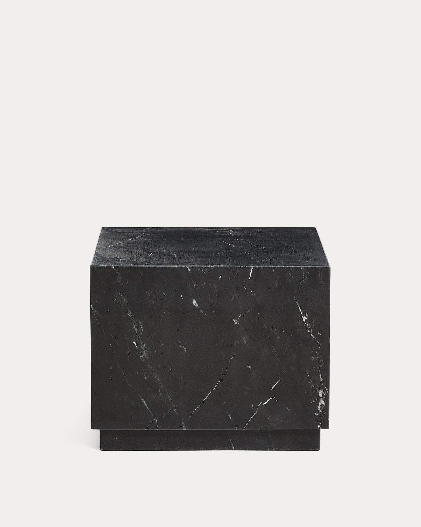 Tavolino da appoggio Sorein in marmo nero 50 x 50 cm