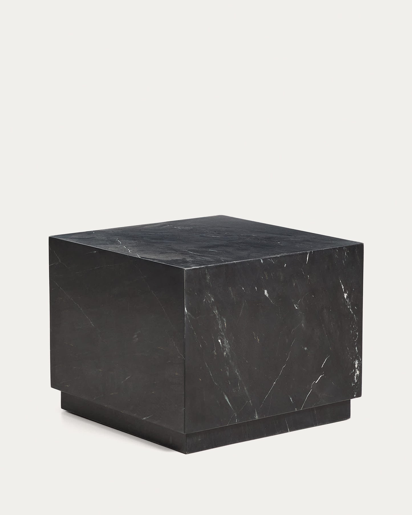 Tavolino da appoggio Sorein in marmo nero 50 x 50 cm