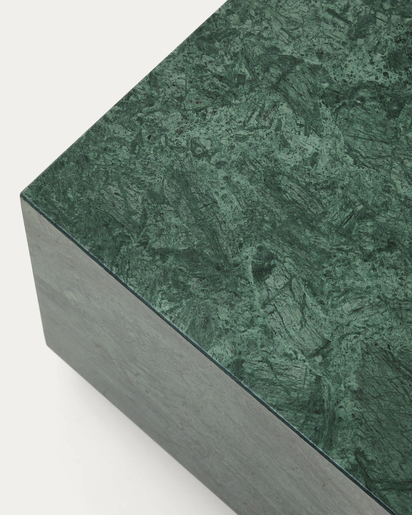 Tavolino da salotto Sorein in marmo verde 100 x 50 cm