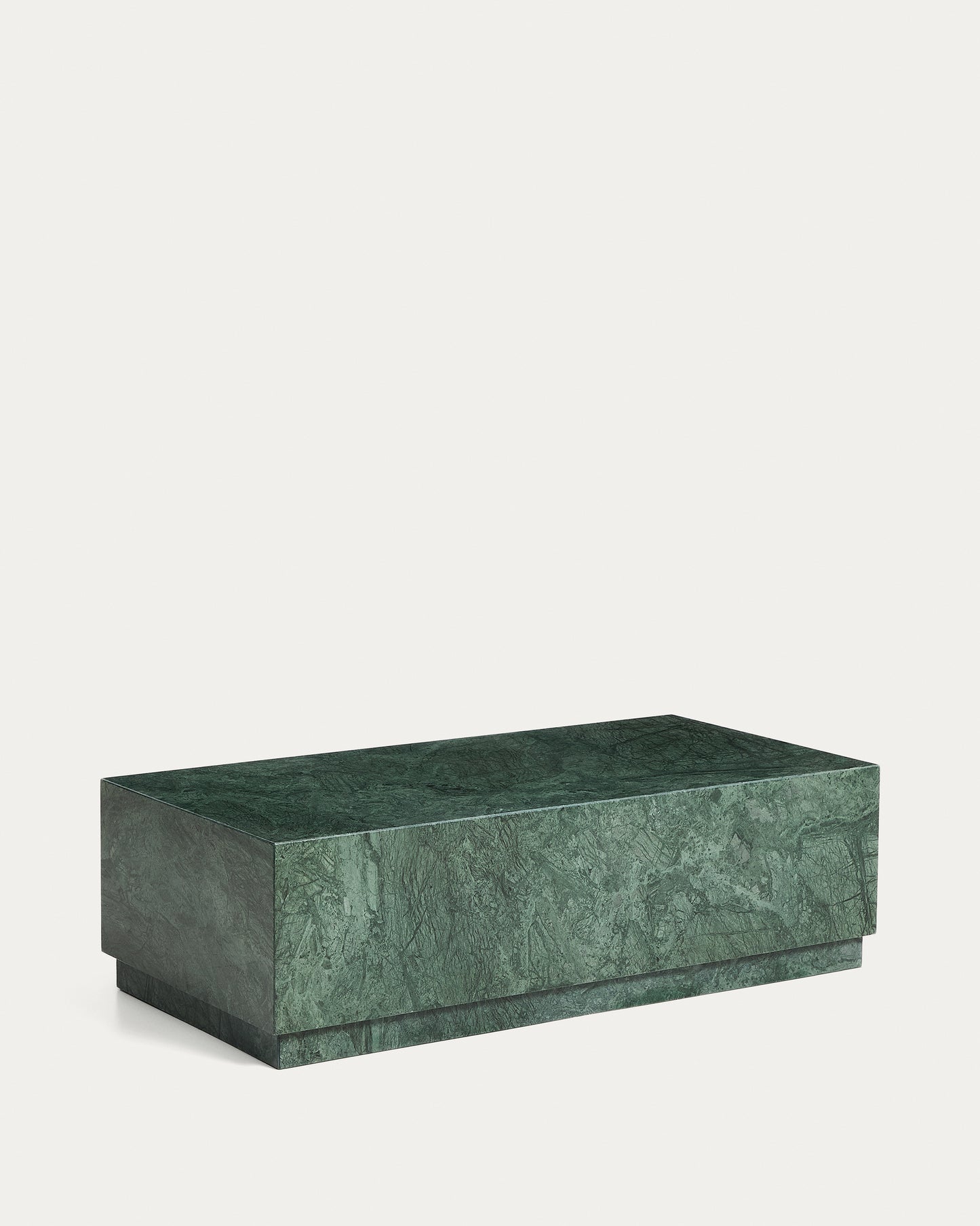Tavolino da salotto Sorein in marmo verde 100 x 50 cm
