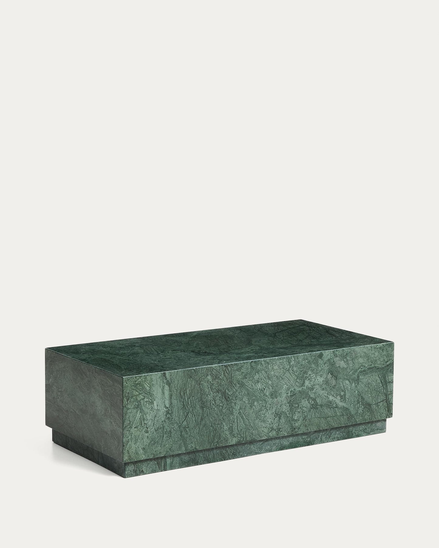 Tavolino da salotto Sorein in marmo verde 100 x 50 cm
