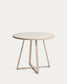 Tavolo rotondo Tella in acciaio zincato e piastrelle beige Ø 90 cm