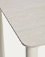 Tavolo Anafi in pietra sinterizzata e alluminio beige 140 x 80 cm
