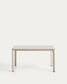 Tavolo Anafi in pietra sinterizzata e alluminio beige 140 x 80 cm