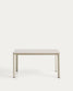Tavolo Anafi in pietra sinterizzata e alluminio beige 140 x 80 cm