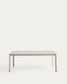 Tavolo Anafi in pietra sinterizzata e alluminio beige 180 x 90 cm
