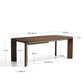 Tavolo allungabile Jondal in legno massello e impiallacciatura di rovere con finitura noce FSC 100% 200 (286) x 100 cm