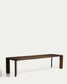 Tavolo allungabile Jondal in legno massello e impiallacciatura di rovere con finitura noce FSC 100% 240 (320) x 100 cm