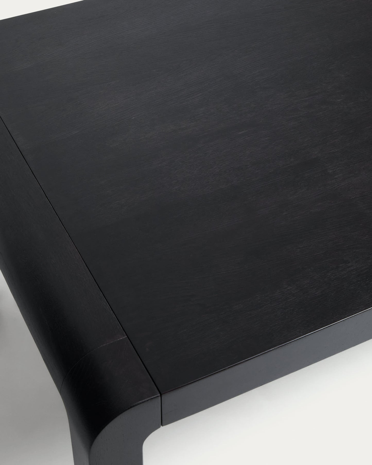 Tavolo allungabile Erisia in legno massello di rovere con finitura ebanizzata 180 (230) x 90 cm FSC 100%