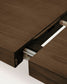 Tavolo allungabile Erisia in legno massello di rovere finitura tonalità noce scuro 180 (230) x 90 cm FSC 100%