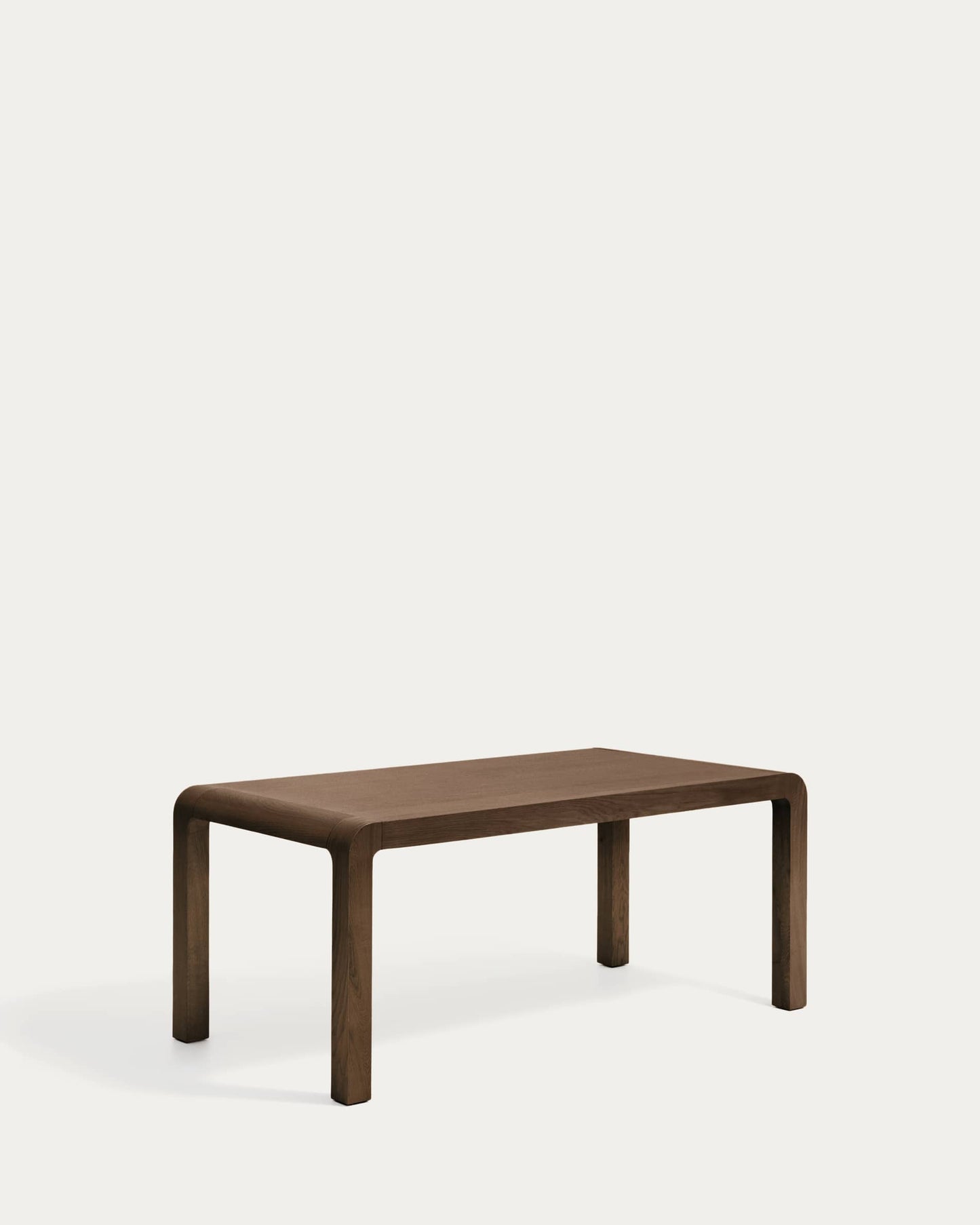 Tavolo allungabile Erisia in legno massello di rovere finitura tonalità noce scuro 180 (230) x 90 cm FSC 100%
