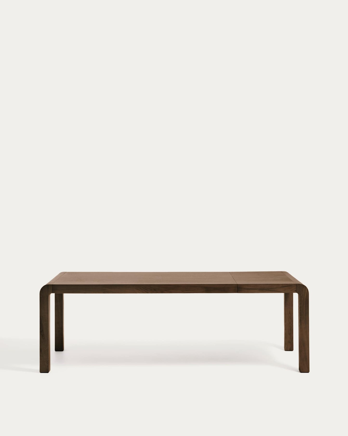 Tavolo allungabile Erisia in legno massello di rovere finitura tonalità noce scuro 180 (230) x 90 cm FSC 100%