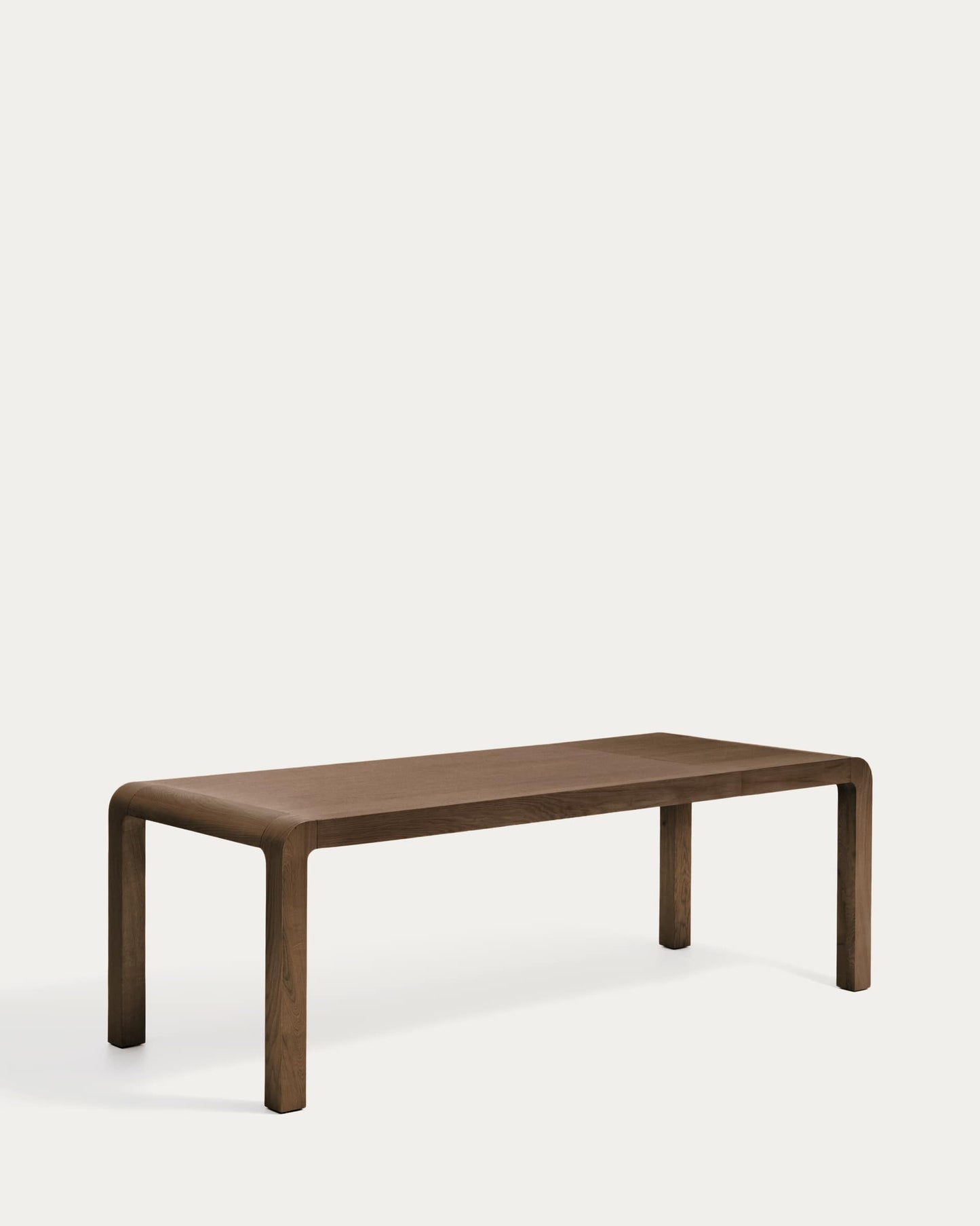 Tavolo allungabile Erisia in legno massello di rovere finitura tonalità noce scuro 180 (230) x 90 cm FSC 100%