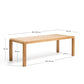 Tavolo allungabile Erisia in legno massello di rovere finitura tonalità naturale 180 (230) x 90 cm FSC 100%
