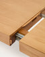 Tavolo allungabile Erisia in legno massello di rovere finitura tonalità naturale 180 (230) x 90 cm FSC 100%