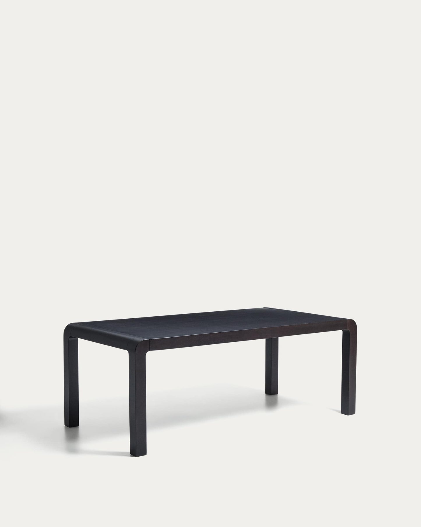 Tavolo allungabile Erisia in legno massello di rovere finitura ebanizzata 200 (280) x 100 cm FSC 100%