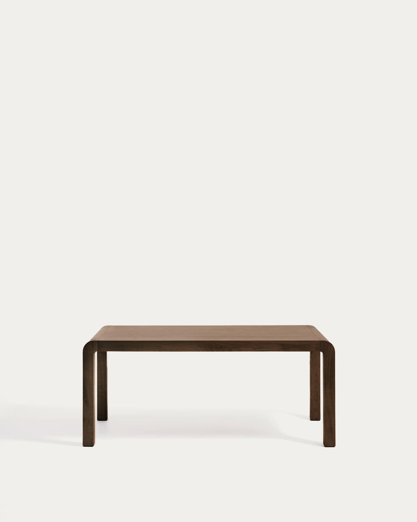 Tavolo allungabile Erisia in legno massello di rovere finitura tonalità noce scuro 200 (280) x 100 cm FSC 100%