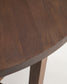 Tavolo rotondo Nahla in legno massiccio di mango con finitura noce Ø 120 cm FSC 100%
