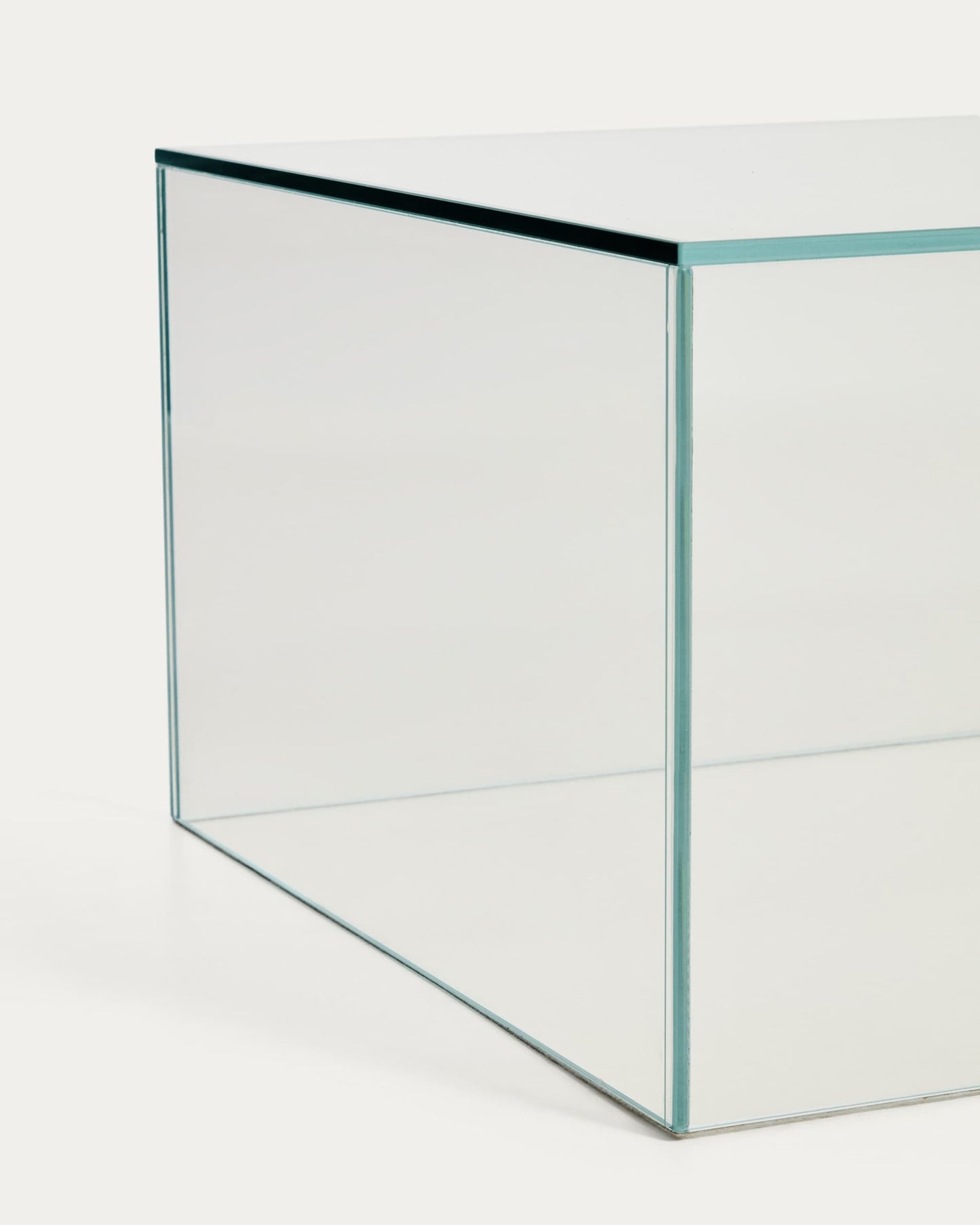 Tavolino da salotto Orlia in vetro temperato trasparente 110 x 50 cm